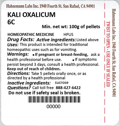 Kali Oxalicum 6C 100g - Kali Oxalicum 6C 100g